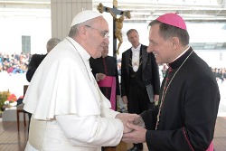 Архієпископ Мечислав Мокшицький зустрівся з Святішим Отцем Франциском